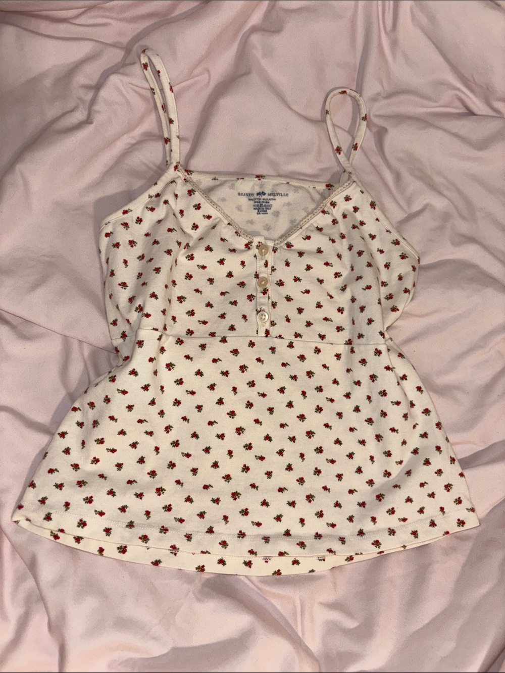 🌺Brandy Melville floral tank top